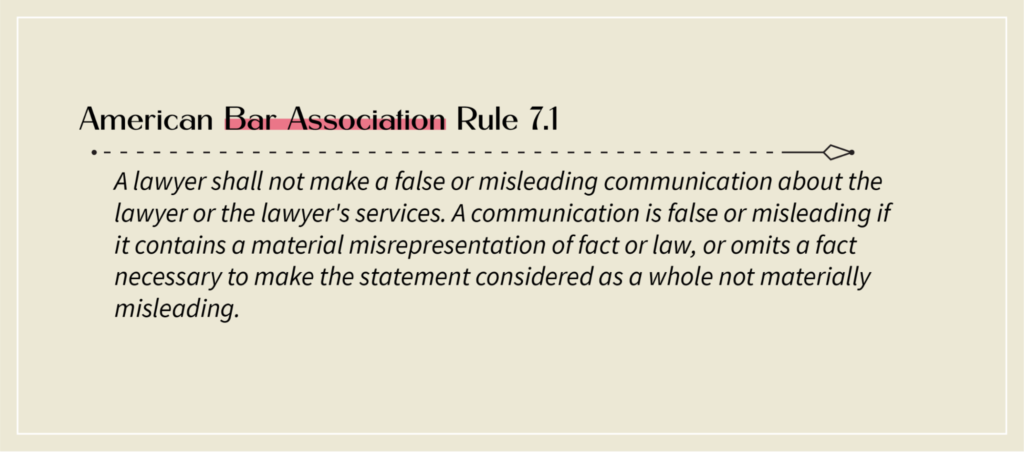 American Bar Association Rule 7.1