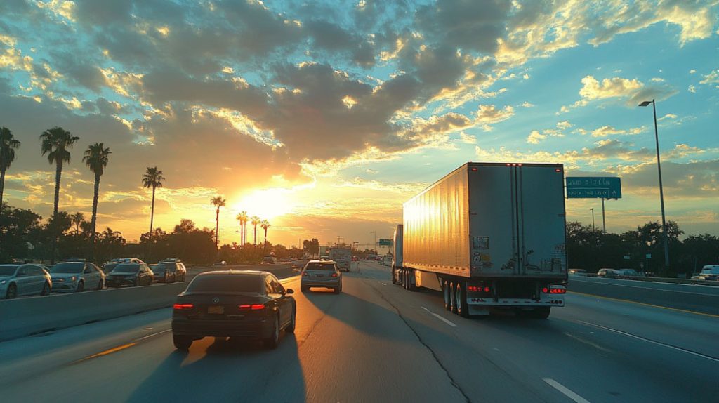 Driving Near Blind Spots Of Commercial Trucks On Florida's Roads