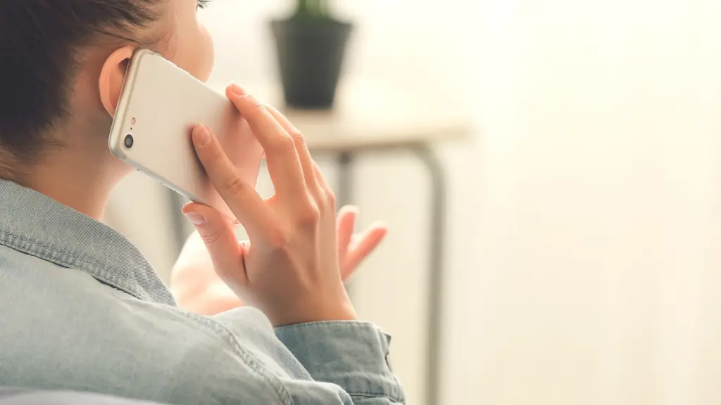 A person on the phone.