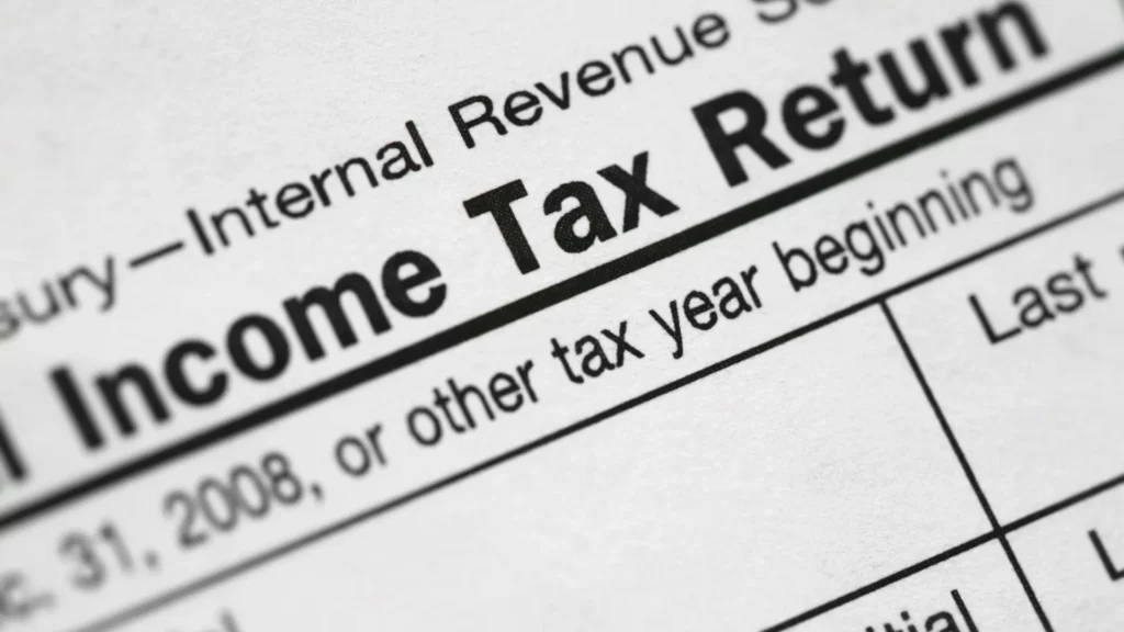 An income tax relief form.