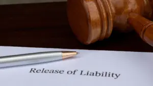 A Release of Liability form. 